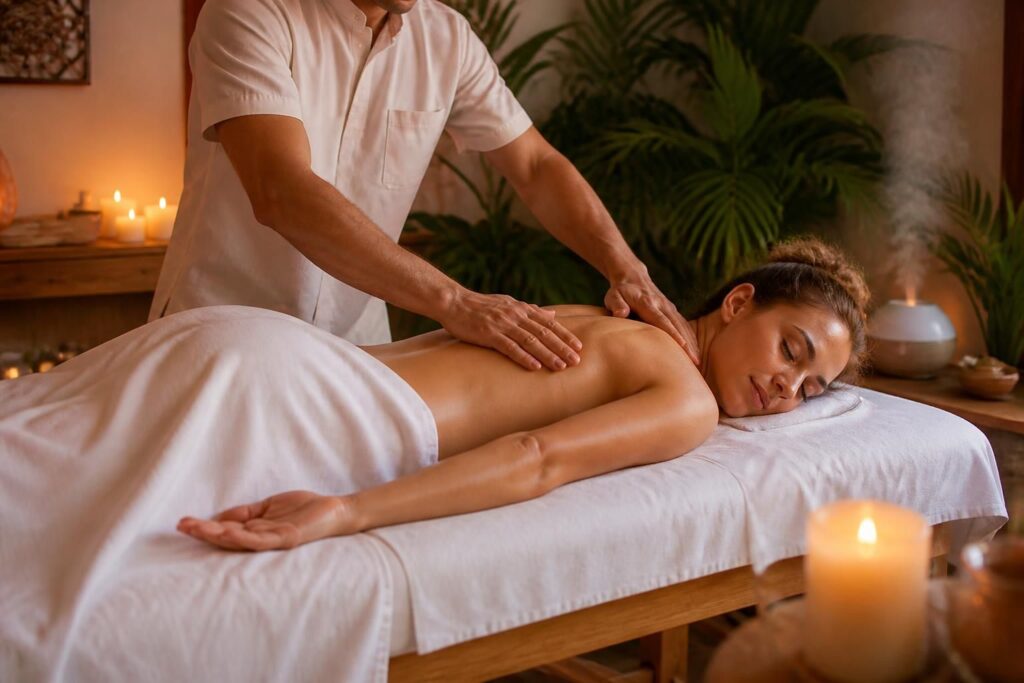 découvrez le massage californien, une expérience sensorielle unique conçue pour apaiser le corps et l'esprit grâce à des mouvements doux et enveloppants.