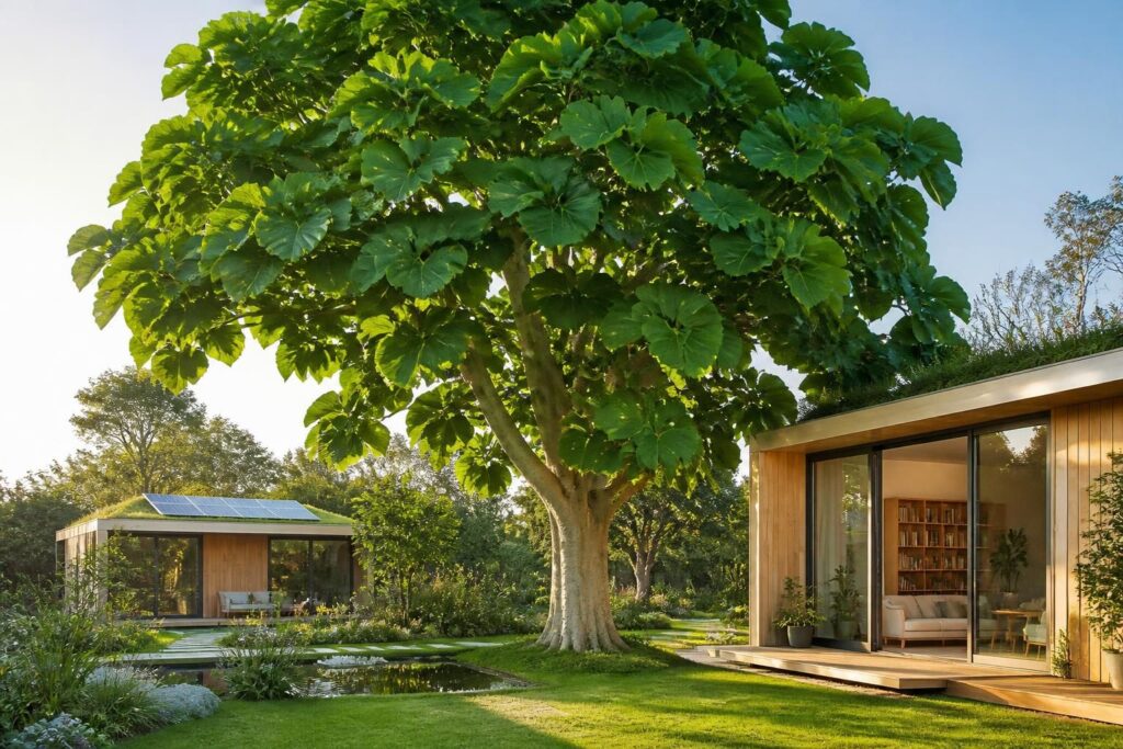découvrez le paulownia, l'arbre aux feuilles géantes, qui transforme nos jardins et habitats grâce à sa croissance rapide et ses nombreux bienfaits écologiques et esthétiques.
