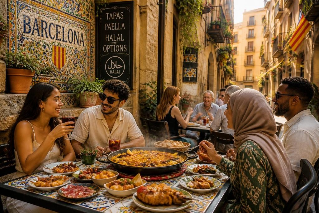 découvrez les meilleurs restaurants de barcelone pour déguster des tapas authentiques, une paella savoureuse et des options halal adaptées à tous les goûts.