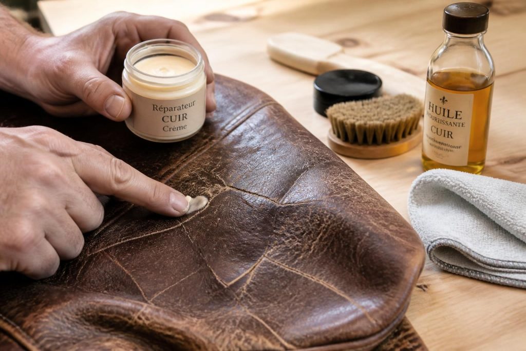 apprenez à réparer un cuir craquelé grâce à nos conseils pratiques pour la rénovation et l'entretien. retrouvez l'aspect neuf de vos objets en cuir facilement et durablement.