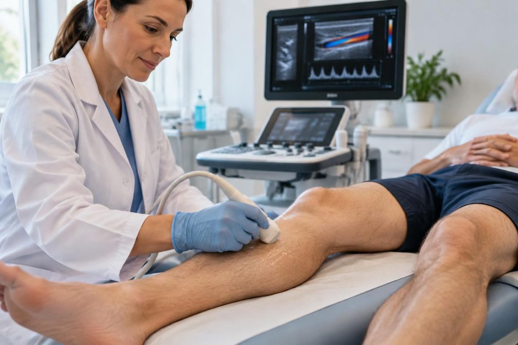 découvrez comment se déroule un doppler des jambes, un examen indolore qui évalue la circulation sanguine et aide à détecter d’éventuels troubles veineux ou artériels.