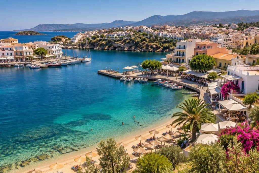 découvrez ágios nikólaos en crète : plages de rêve, hôtels de charme et restaurants où savourer les spécialités grecques.