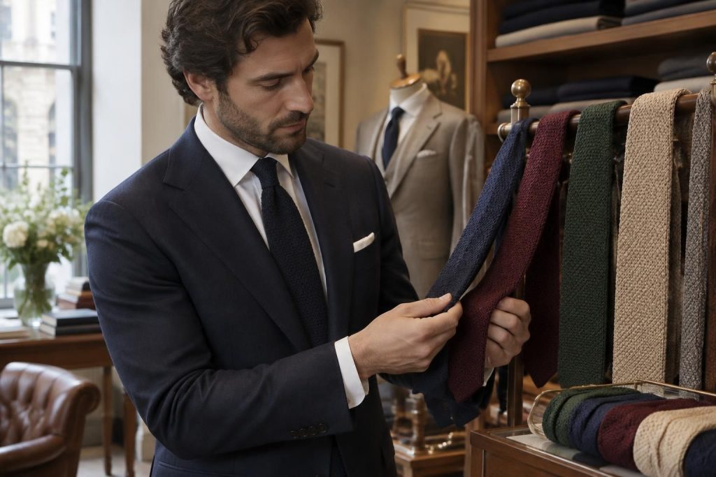 découvrez comment choisir la couleur et la matière de votre cravate en maille pour créer un style élégant, harmonieux et adapté à chaque occasion.